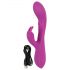 Javida Thumping Rabbit - Triple Motor Clitoral Vibrator (Purple) 