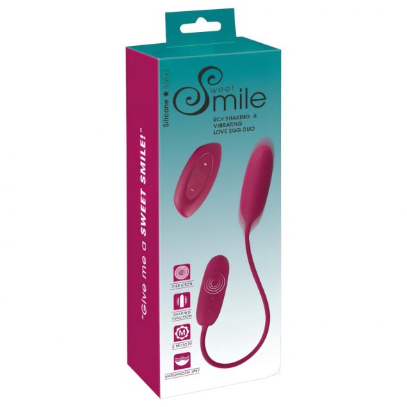 Smile Love Egg Duo - Vibrating Egg (Anal+Vaginal)