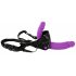 SMILE - Attachable Double Dildo Harness (Purple-Black) 