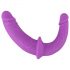 SMILE - Adjustable Double Dildo with Base (Purple-Black)