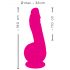 SMILE Powerful - rechargeable, 2-motor suction cup vibrator (pink)