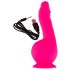 SMILE Powerful - rechargeable, 2-motor suction cup vibrator (pink)