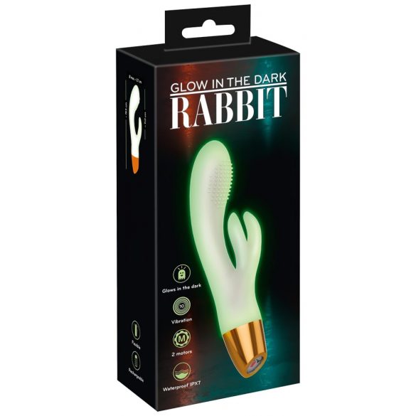 You2Toys Glow in the Dark - Fluorescent Clitoral Vibrator (White) 