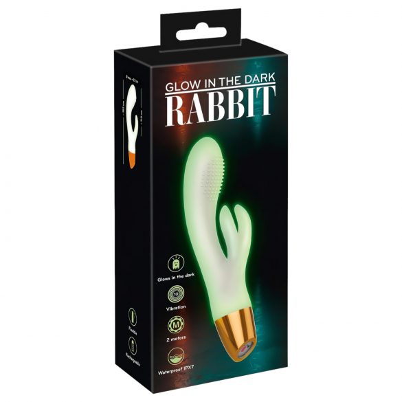 You2Toys Glow in the Dark - Fluorescent Clitoral Vibrator (White) 