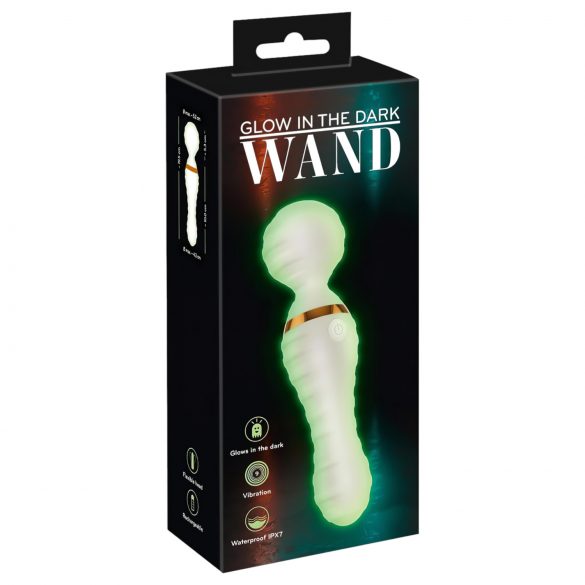 You2Toys Glow in the Dark - Massaging Vibrator (White)