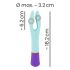 You2Toys Bunt - rechargeable, waterproof dual motor vibrator (multicolor)