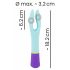 You2Toys Rechargeable Waterproof Dual Motor Vibrator (Colorful) 