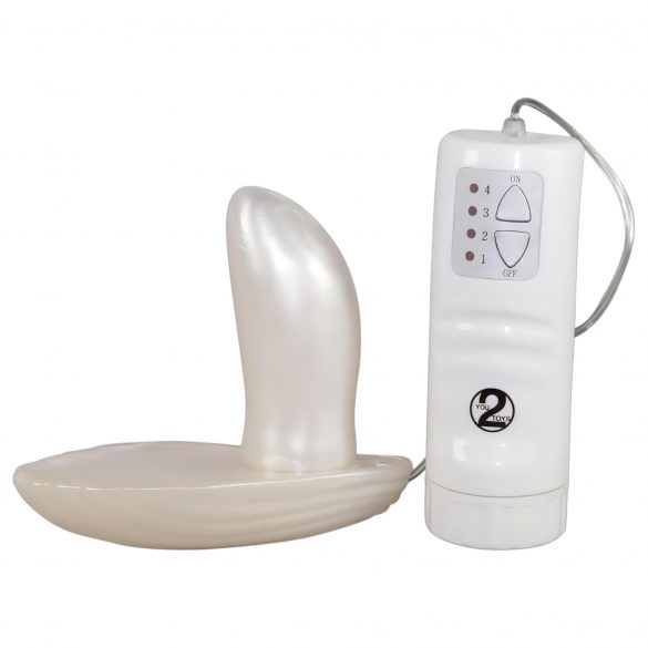 You2Toys - Shell - Strap-on Vibrator (White) 