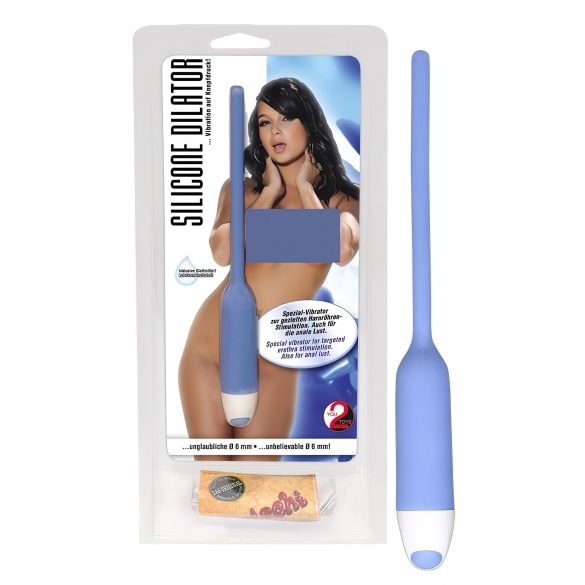 You2Toys - Small Silicone Urethral Vibrator - Blue 