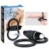 SMILE Skill - Vibrating Cock and Ball Ring (Black) 