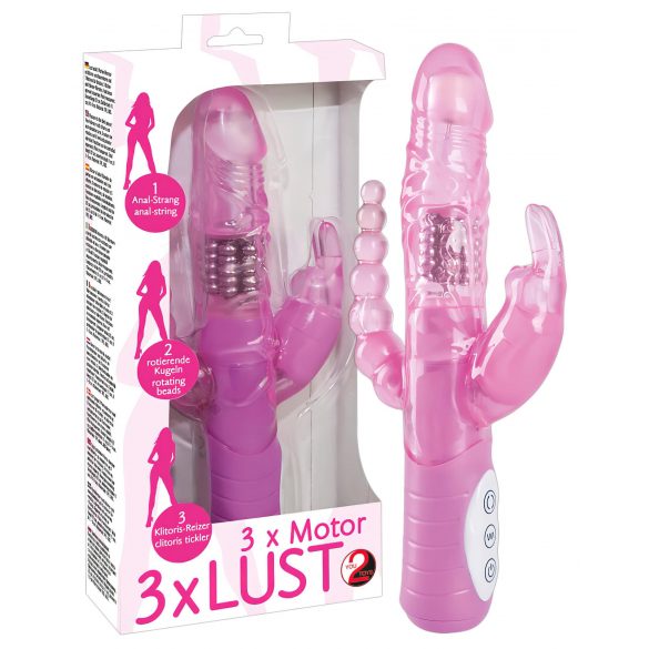 You2Toys - Triple Effect Vibrator - Pink 