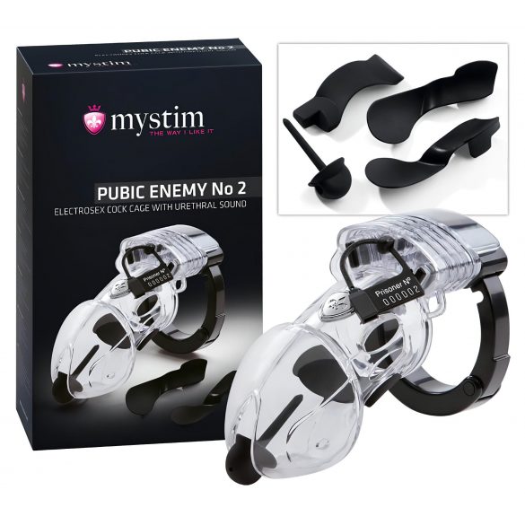 mystim Pubic Enemy No 2 - electro penis cage 