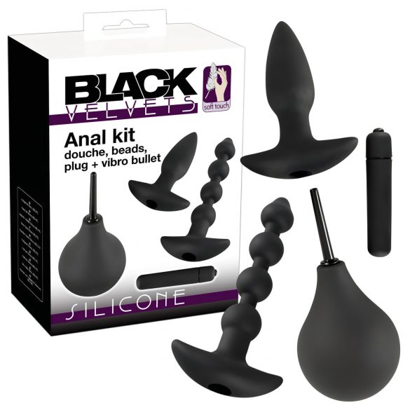 Black Velvet Anal Kit (4 Pieces)