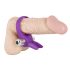 SMILE Rabbit - Vibrating Penis Ring (Purple) 