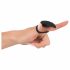 Black Velvet Finger Vibrator (Black) 