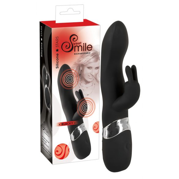 SMILE Blacky - Dual Motor USB Vibrator (Black) 