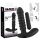 Black Velvet Ribbed Vibrator - Medium (Black) 