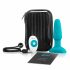 b-Vibe - Rechargeable Beaded Anal Vibrator (Turquoise) 