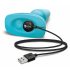 b-Vibe - Rechargeable Beaded Anal Vibrator (Turquoise) 