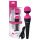 PalmPower Wand - Rechargeable Massage Vibrator (Pink-Black) 