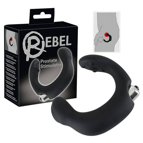 Rebel - Curved Prostate Vibrator (Black) 