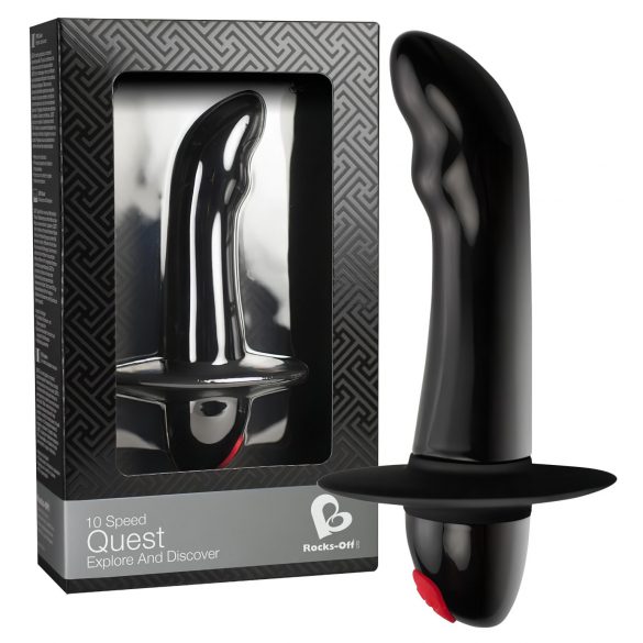 Quest - Beginner Prostate Vibrator with 10 Rhythms (Black) 