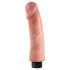 King Cock 9" Bendable Suction Cup Vibrator (9 Inches) - Natural 