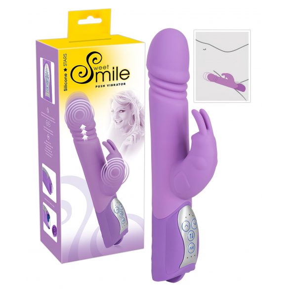 SMILE Push - Lever Action Clitoral Vibrator (Purple) 