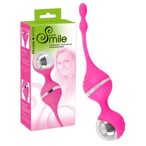 SMILE Love Ball - Vibrating Kegel Ball (Pink) 