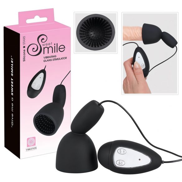 SMILE Gloss - glans Vibrator (Black) 