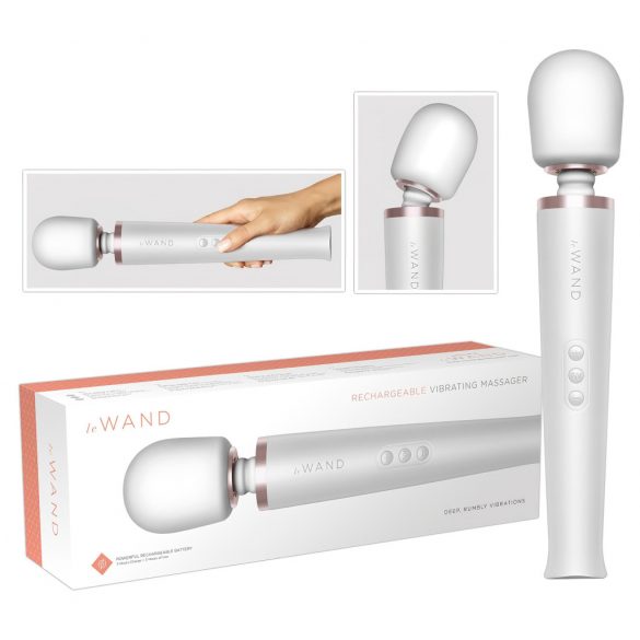 le Wand - Exclusive rechargeable massage vibrator (white) 