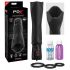 PDX Roto-Teazer - Waterproof Rotating Vibrating Masturbator (Black) 