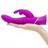 HappyRabbit Curve - Waterproof Rechargeable Clitoral Vibrator (Purple) 