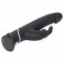 Happyrabbit Realistic - waterproof, rechargeable rabbit vibrator (black)