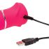 Happyrabbit Thrusting - Rechargeable Thrusting Vibrator with Clitoral Arm (Pink)