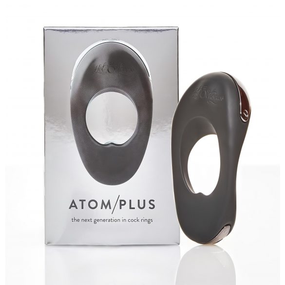 Atom Plus Dual-Motor Vibrating Cock Ring (Black) 