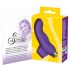 SMILE Finger - Wavy Silicone Finger Vibrator (Purple) 