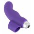 SMILE Finger - Wavy Silicone Finger Vibrator (Purple) 