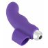 SMILE Finger - Wavy Silicone Finger Vibrator (Purple) 