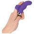 SMILE Finger - Wavy Silicone Finger Vibrator (Purple) 