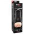 PDX Super Stroker - Vibrating, Moaning Pussy Stroker (Natural-Black)