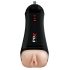 PDX Super Stroker - Rechargeable, Vibrating, Moaning Masturbator (Natural-Black) 