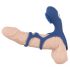 SMILE Couple - Rechargeable Vibrating Penis Sleeve (Blue) 