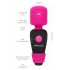 PalmPower Pocket Wand - Mini Massage Vibrator (Pink-Black) 