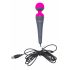 PalmPower Wand - Massaging Vibrator with Powerbank (Pink-Grey)