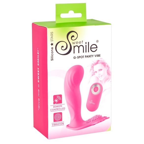 SMILE G-Spot Panty Vibrator - Rechargeable, Wireless, Wearable (Pink) 