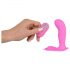 SMILE G-Spot Panty - rechargeable, remote-controlled strap-on vibrator (pink)