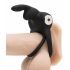 Happyrabbit Cock - Waterproof, Rechargeable Penis and Testicle Ring (Black)