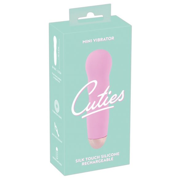 Cuties Mini Rose - Rechargeable, Wavy Vibrator (Pink) 