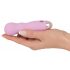 Cuties Mini Rose - Rechargeable, Wavy Vibrator (Pink) 